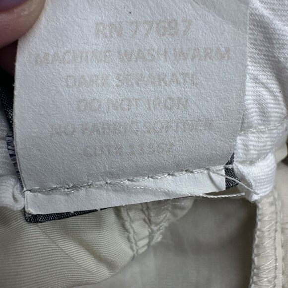 AFTCO Bluewater Cargo Nylon Fishing Shorts Size 32 Tan Ivory Elastic Waist 7” - Picture 10 of 11